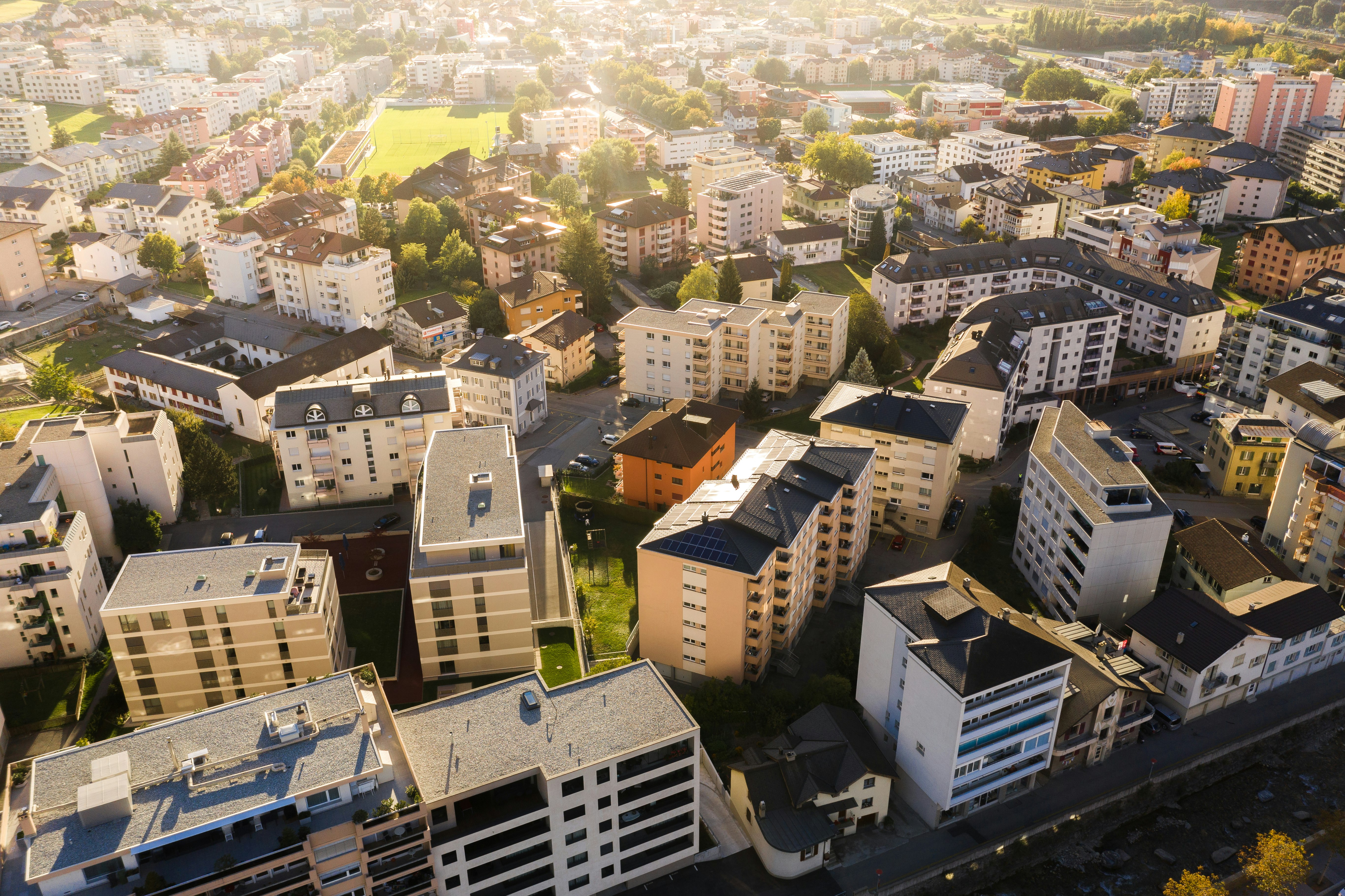 aerial view of city buildings during daytime